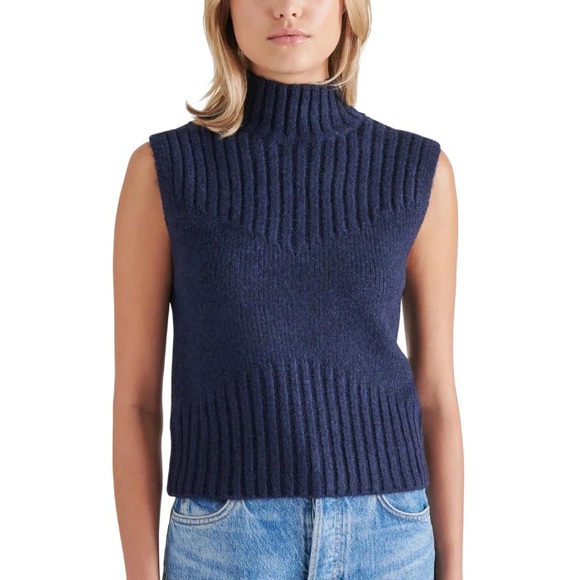 Steve Madden | NWT Wool Blend Serin Sleeveless Sweater - Picture 1 of 9